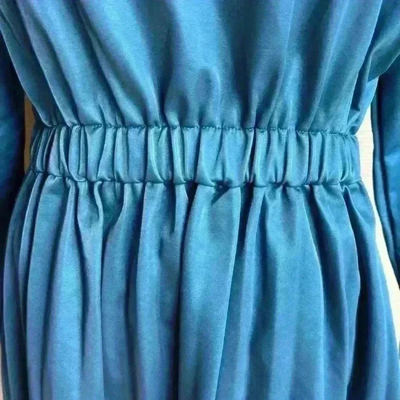 NWT! Tov Faux Leather Long Sleeve Lace Hem Dress - Picture 6 of 8